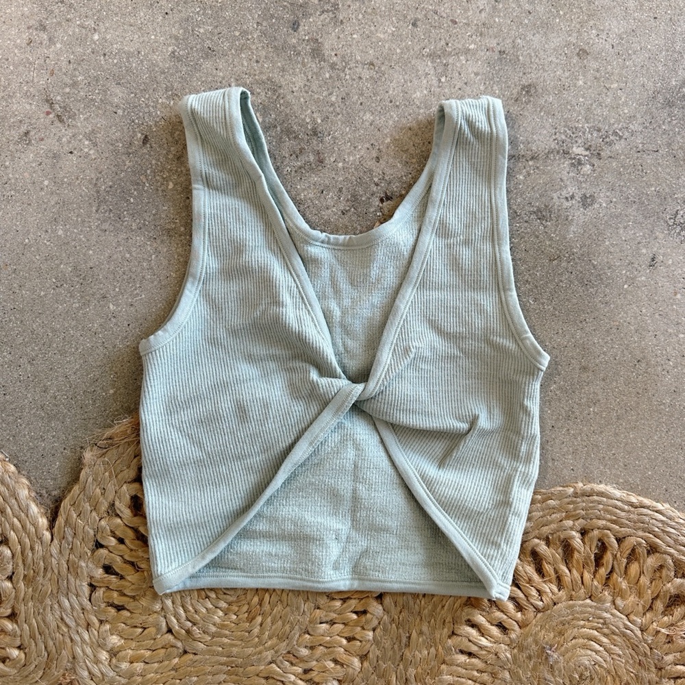 Dusty Mint Twist Tank